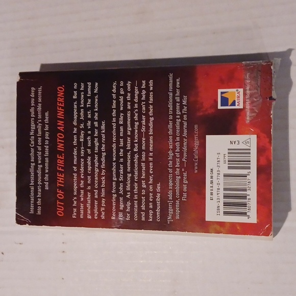 $4 Add-on "On Fire" by Carla Neggers - Paperback Novel - Picture 2 of 7